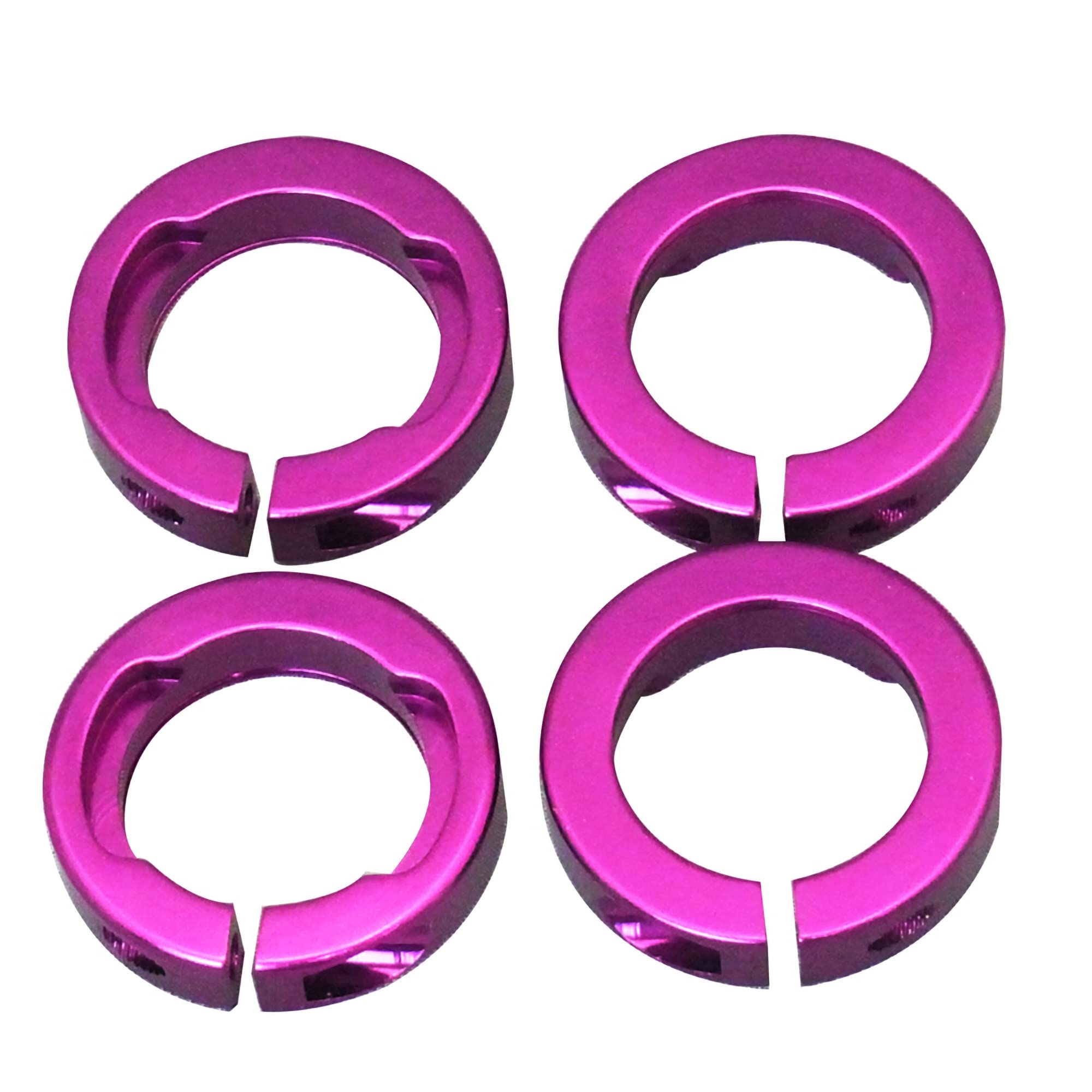 Odi Lock Jaw Bicycle Grip Lock-On Clamps With Caps (Purple)