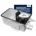 Five Oceans 750 Gph Boat Shower Sump Pump Drain System Kit, 12-Volts, Multiple Inlet Ports, Clear Cover, Check-Valve On Outlet -
