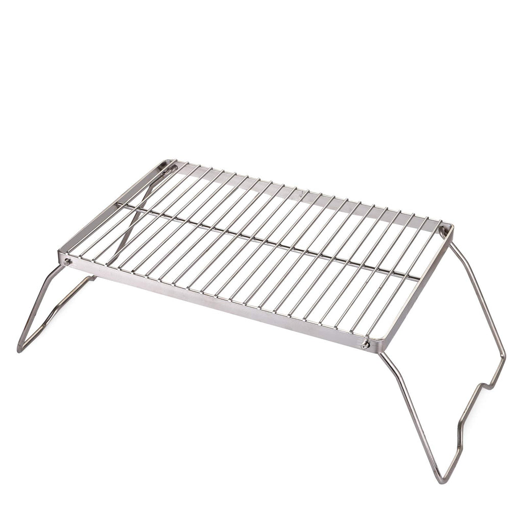 Yopay Folding Campfire Grill With Legs Carrying Bag, 304 Stainless Steel Grate Barbeque Grill, Heavy Duty Portable Camping Grill