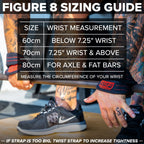 Serious Steel Fitness Figure 8 Deadlifting Straps (70 Centimeters)
