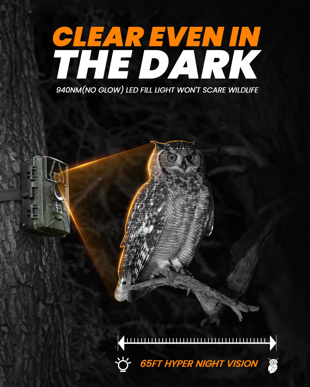 Noxowl 2Pack Trail Camera Wifi 60Mp/8K Game Camera With No Glow Night Vision Waterproof,0.05S Trigger Motion Activated Hunting C