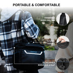 Everfun Small Cooler Bag Insulated Beach Cooler Lunch Bag For Men 24 Can Dual Compartments Reusable Waterproof Leak-Proof For Tr
