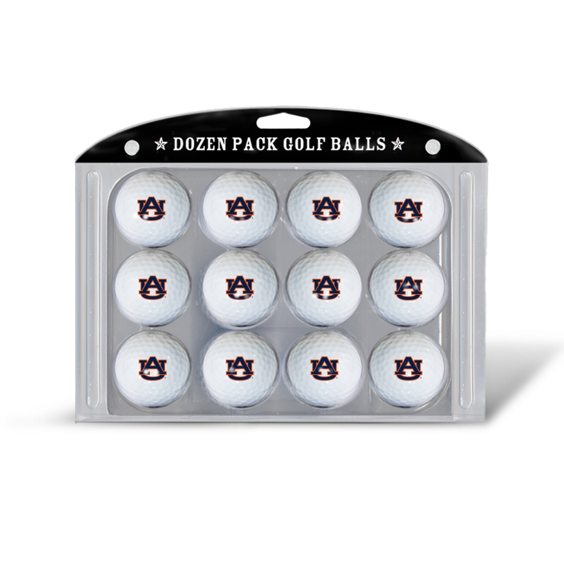 Team Golf NCAA Auburn University Tigers Golf Balls, 12 Pack Dozen Regulation Size Golf Balls, 12 Pack, Full Color Durable Team I