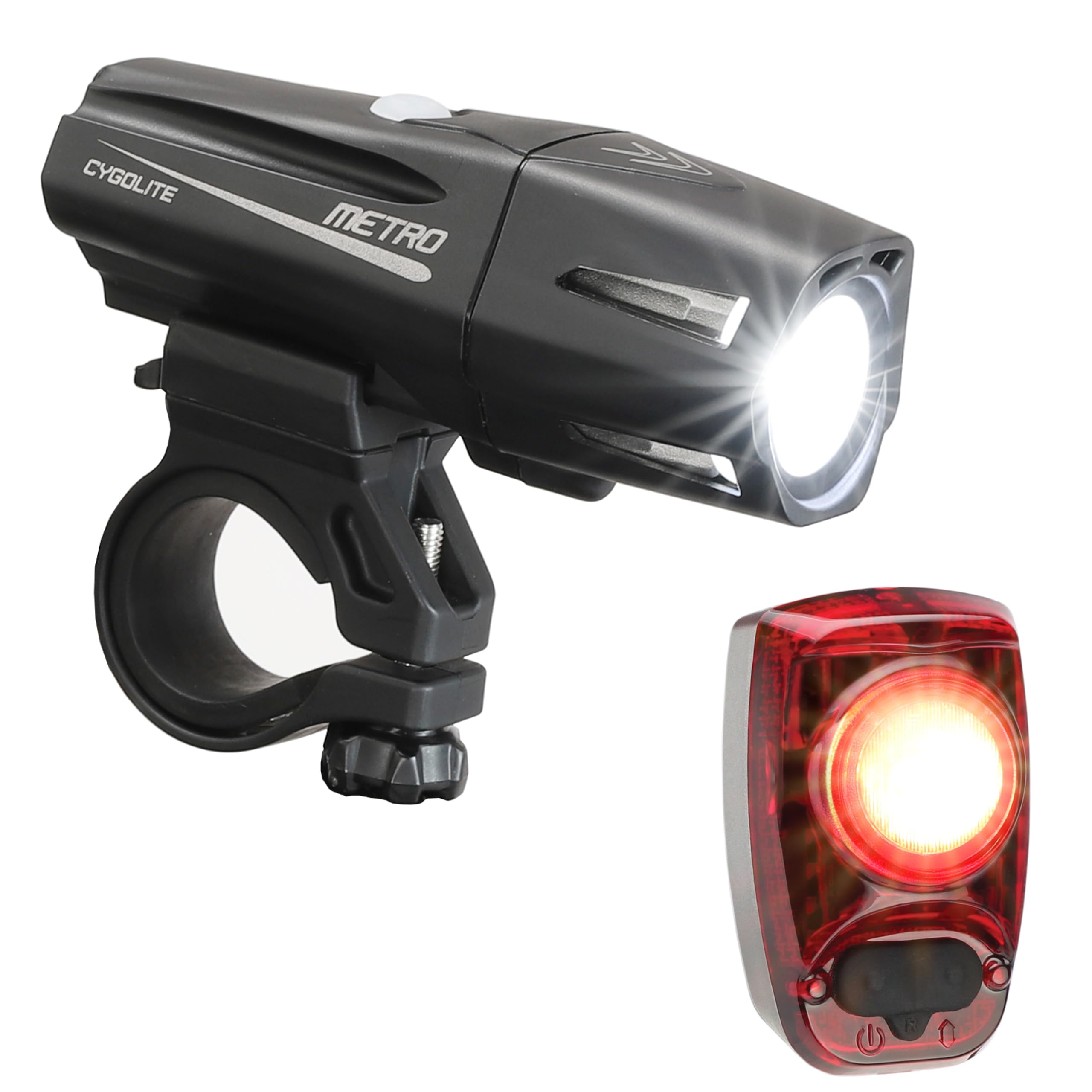 Cygolite Metro 400 Hot Shot USB Combo Light, Black/Red,One Size,910335