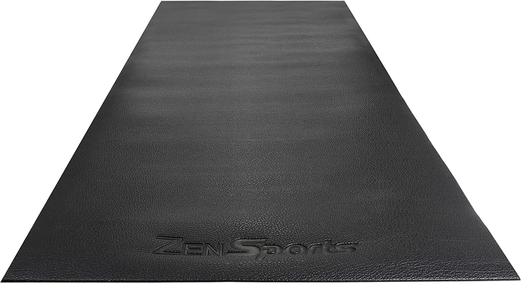 Zeny Exercise Equipment Mat Treadmill Mat 8X3 Ft Floor Mat High Density Fitness Gym Mat For Indoor Bike Cycling Mat,Jump Rope Ma
