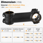 Triwonder 7 Degree 31.8 Bike Stem Bicycle Handlebar Stem Riser Bar Clamp For Mountain Bike Road Bike Bmx Mtb 120Mm