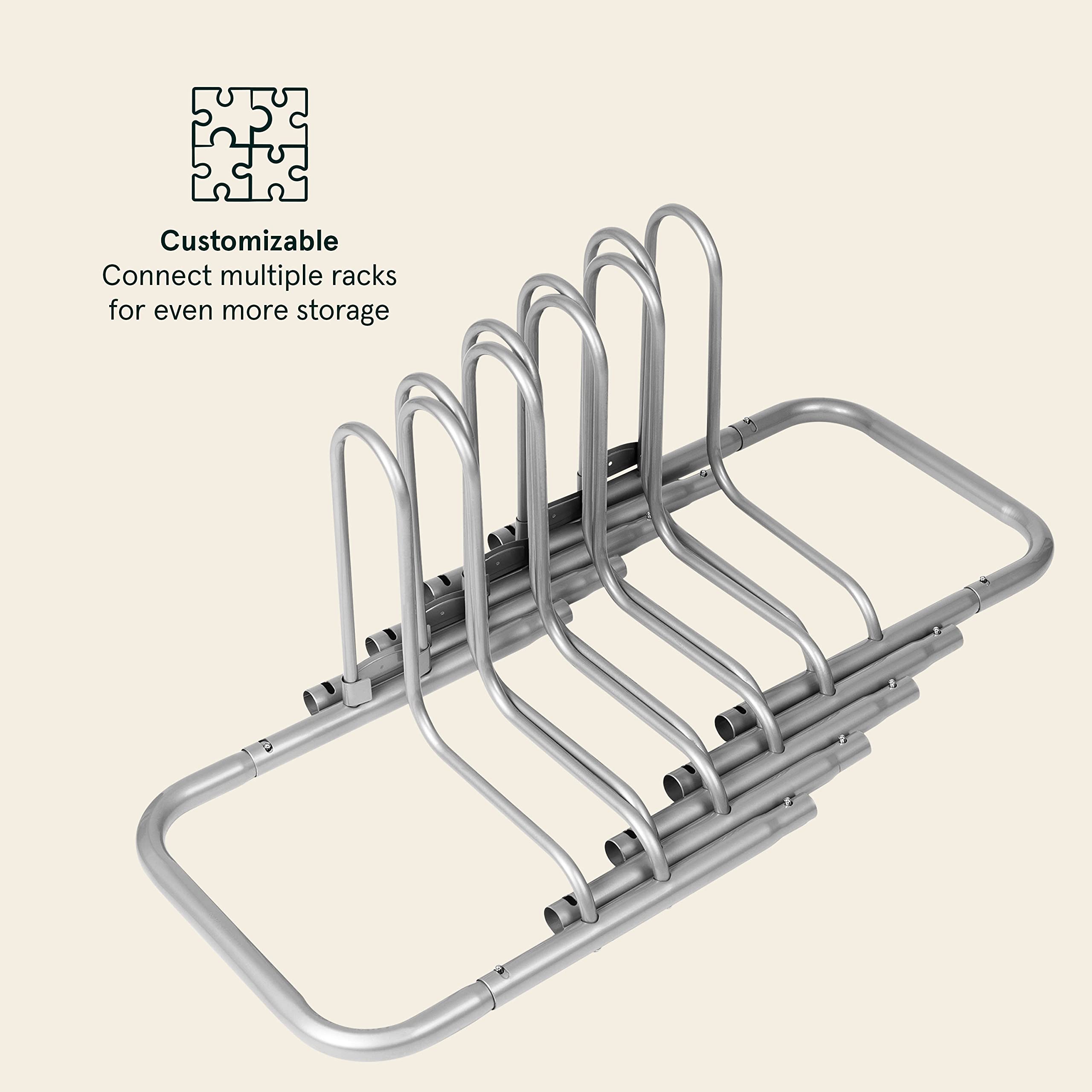 Retrospec Stash Rack 2, 4 & 5 Bike Floor Stand Bicycle Storage Organizer For Mountain Bike, Road Bike, Weather Resistant Fine Po