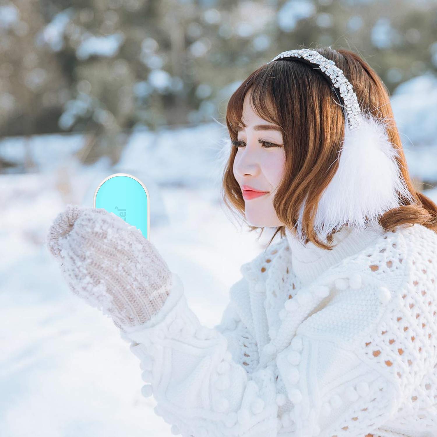 Karecel Hand Warmers Rechargeable, Usb Hand Warmer Reusable 5200Mah Powerbank Portable Heater Battery Hot Pocket Warmer Electric