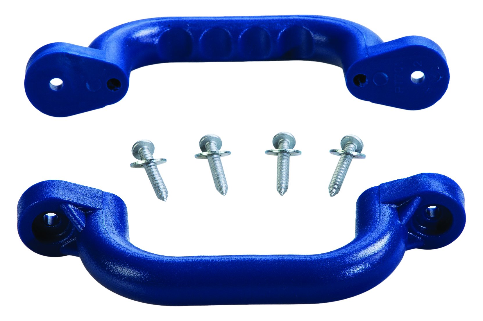 Plastic Playset Safety Handles, Blue | One Pair | Compatible with Most Wooden Swing Sets | Hardware Included | Easy to Install |