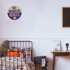 Rico Industries Ncaa Washington Huskies Classic Shape Cut Pennant - Home And Living Room D  Cor - Soft Felt Ez To Hang