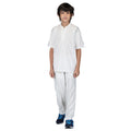 Vector X Striker Boys/Kids Half Sleeve Cricket Jersey Dress (TShirt & Pant) (White)