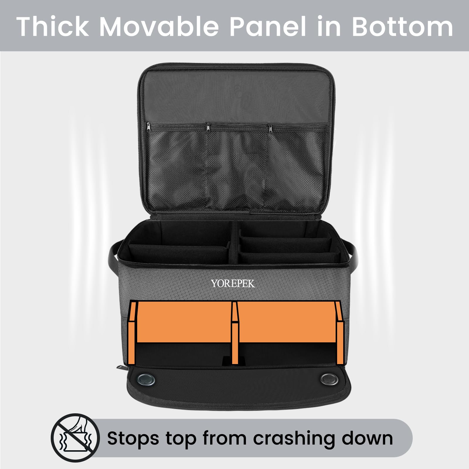 2 Layer Golf Trunk Organizer, Waterproof Car Golf Locker With Separate Ventilated Compartment For 2 Pair Shoes, Durable Golf Tru
