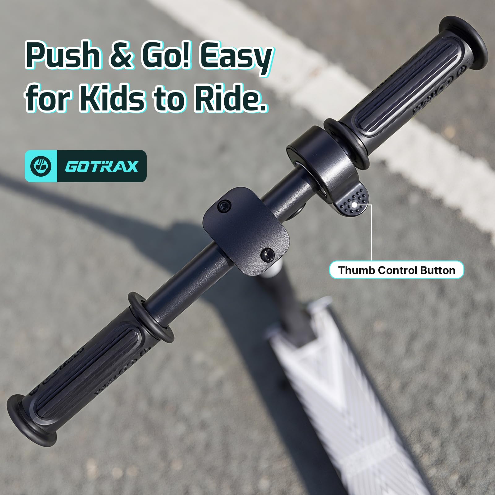 Gotrax GKS Mini Electric Scooter for Kids 6-12, Max 3.75 Miles & 7.5 Mph by 150W Motor, 6 Wheel, Thumb Control Easy to Ride &