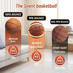 Irsnianianfa Silent Basketball-Size 7,2025 Upgrade Dribble Dream Silent-Basketball,Si-Lent Basket-Ball Dribbling Indoor,Foam Bas