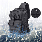 Hopopower Tactical Sling Bag Pack Military Assault Rucksack Shoulder Bag Backpack Chest Pack Handbag Waterproof For Travel Hikin