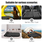 Dikasun Inflatable Suv Air Mattress Bed Car Mattress For Suv, Double-Sided Flocking Travel Camping Bed Car Air Mattress, Car Sle