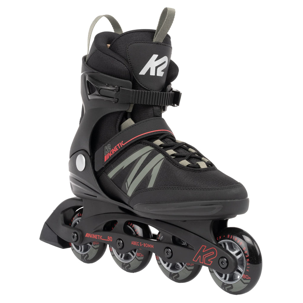 K2 Kinetic 80 Men'S Inline Skates - Black/Gray, 10.0