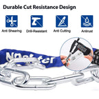 Ndakter Bike Chain Lock, 5-Digit Combination Anti-Theft Bicycle Lock, 32 Feet Long Security Resettable Bike Locks Heavy Duty For