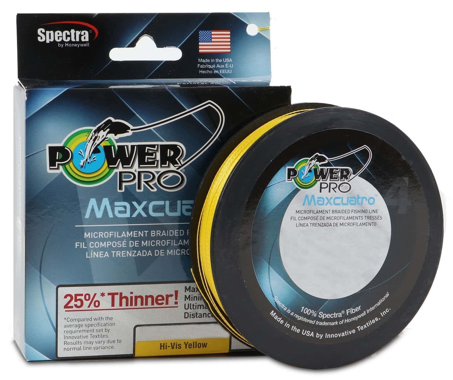 Power Pro Maxcuatro 33400300300Y Braided 30 Lb 300 yd. Fishing Line