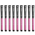 Winn Dri-Tac Undersize Gray/Pink - 9 Piece Golf Grip Bundle