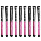 Winn Dri-Tac Undersize Gray/Pink - 9 Piece Golf Grip Bundle