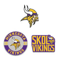Minnesota Vikings Enamel Pin Set 3 Piece