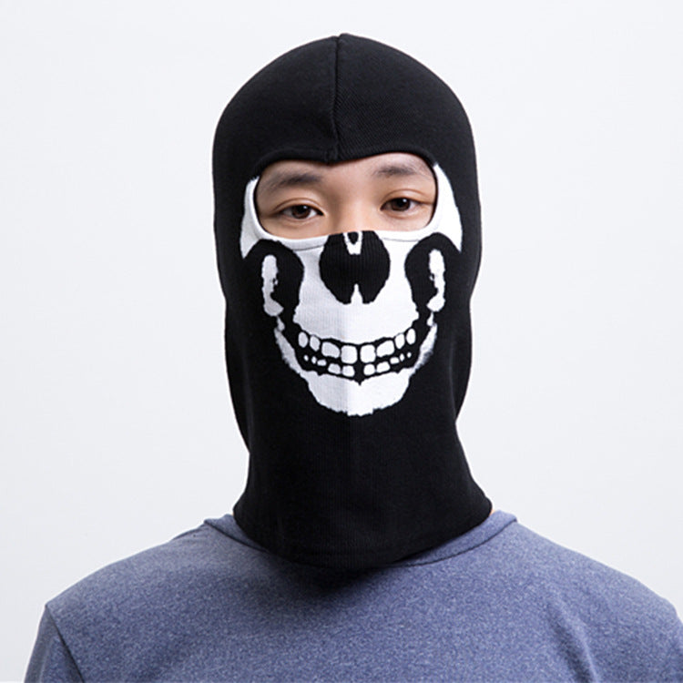 Cross-border manufacturers Halloween cs headgear call of duty personality ghost headgear windproof warm riding headgear mask
