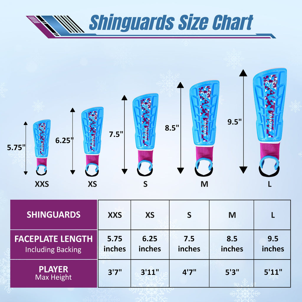 Frost Soccer Shin Guard-Blue/Maroon - Vizari Sports