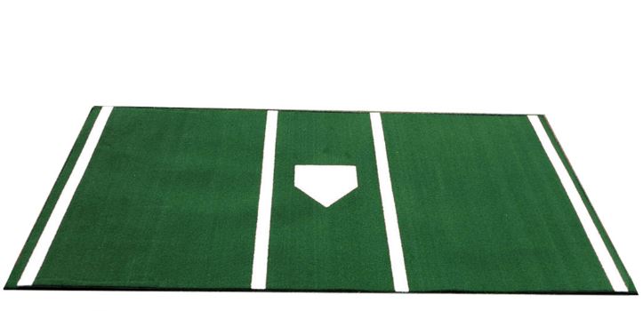 Cimarron Deluxe 7x12 Home Plate Mat w Throw Down Home Plate  Green