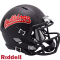 Fresno State Bulldogs Helmet Riddell Replica Mini Speed Style Matte Black