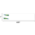 Tac Vanes 4.625inch Standard Arrow Wraps  White (13 pack)
