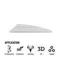 Tac Vanes Driver 2.75inch Vane  White (100 pack)