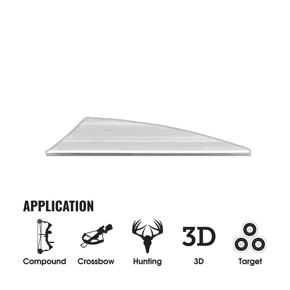 Tac Vanes Driver 2.75inch Vane  White (100 pack)