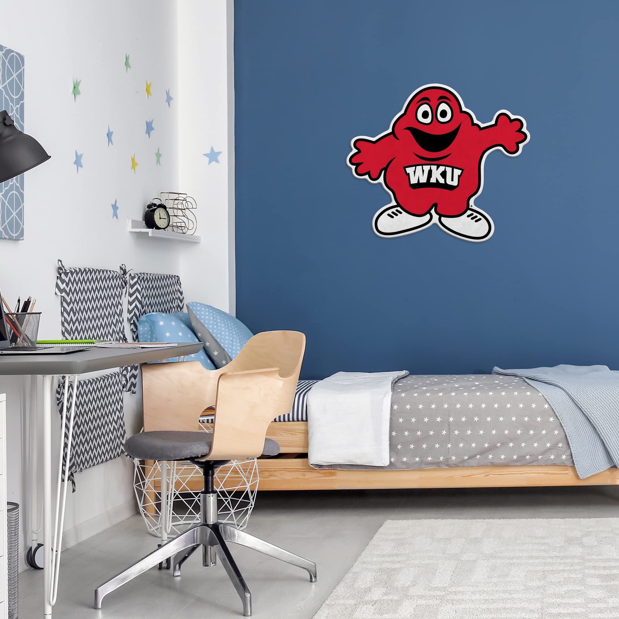 Rico Industries Ncaa Western Kentucky Hilltoppers Mascot Shape Cut Pennant - Home And Living Room D  Cor - Soft Felt Ez To Hang