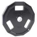 Cap Barbell 12-Sided Rubber Olympic Grip Weight Plates, Black, Single, 35 Pound
