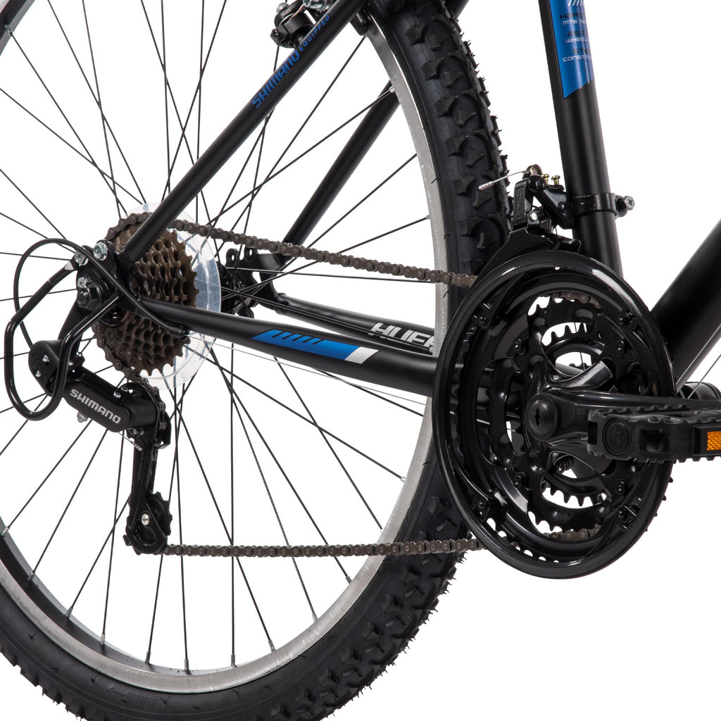 Huffy Stone Mountain 21-Speed Hardtail Mens Mountain Bike, 26-Inch, Matte Black