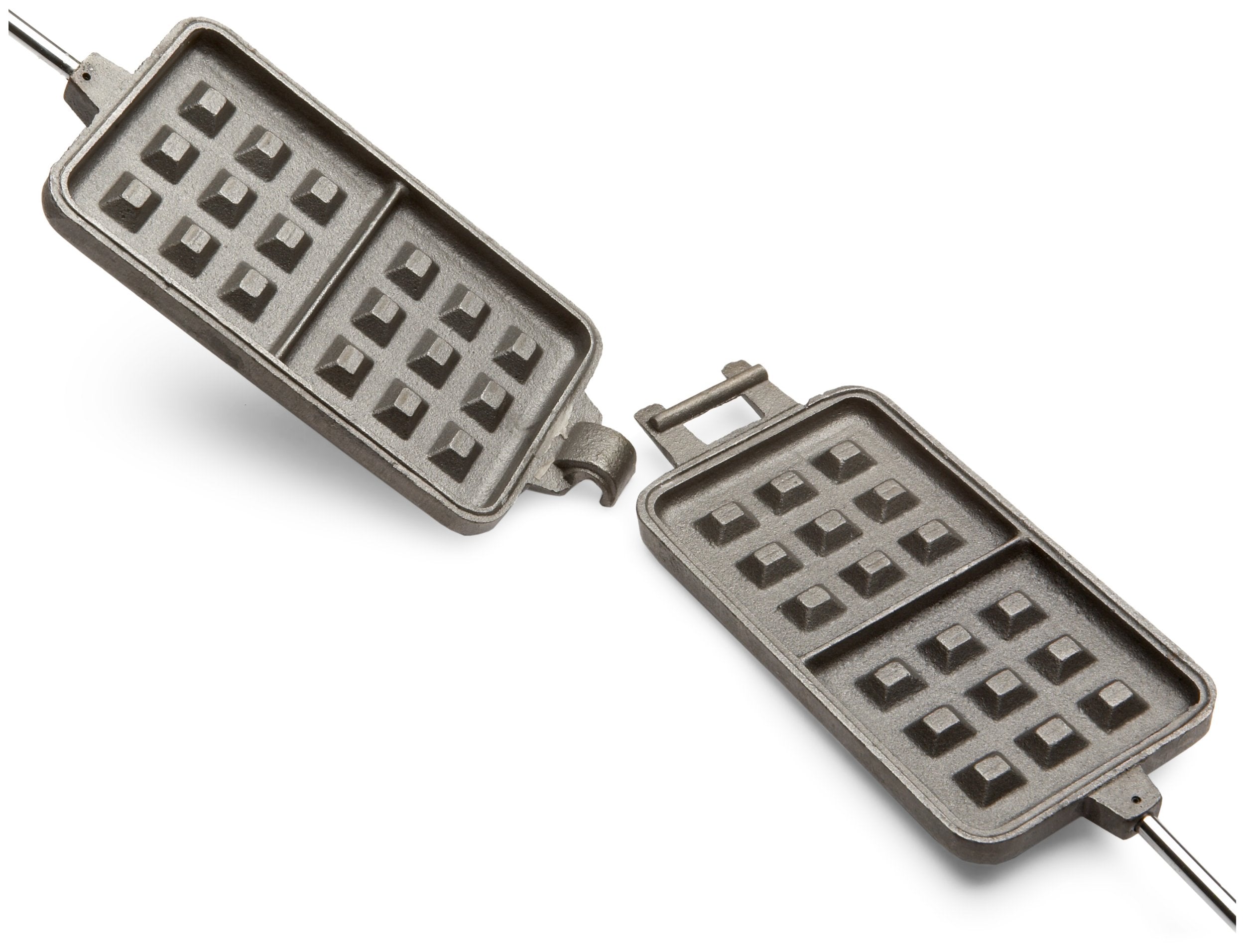 Rome 1405 Waffle Iron With Steel And Wood Handles