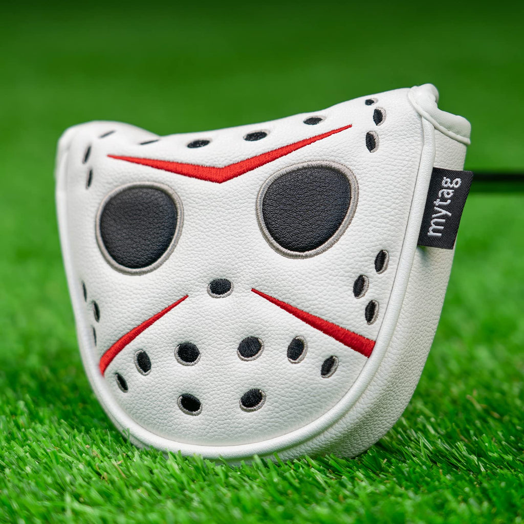 Golf Club Head Covers Mallet Putter Cover Hockey Goalie Mask Strong Magnetic Headcovers For Taylormade Spider Callaway Odyssey P