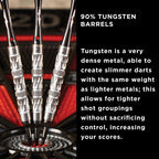 Viper Diamond 90% Tungsten Soft Tip Darts With Storage/Travel Case, Silver Rings, 16 Grams