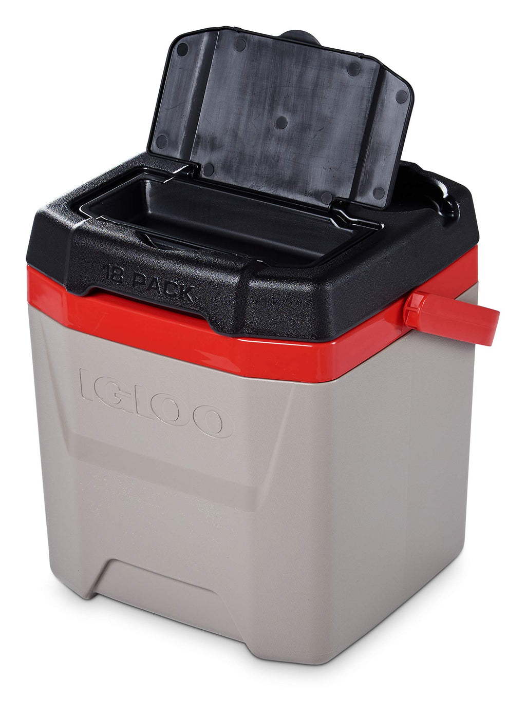 Igloo Quantum Cooler, Sandstone/Blaze Red/Black, 12 Quart