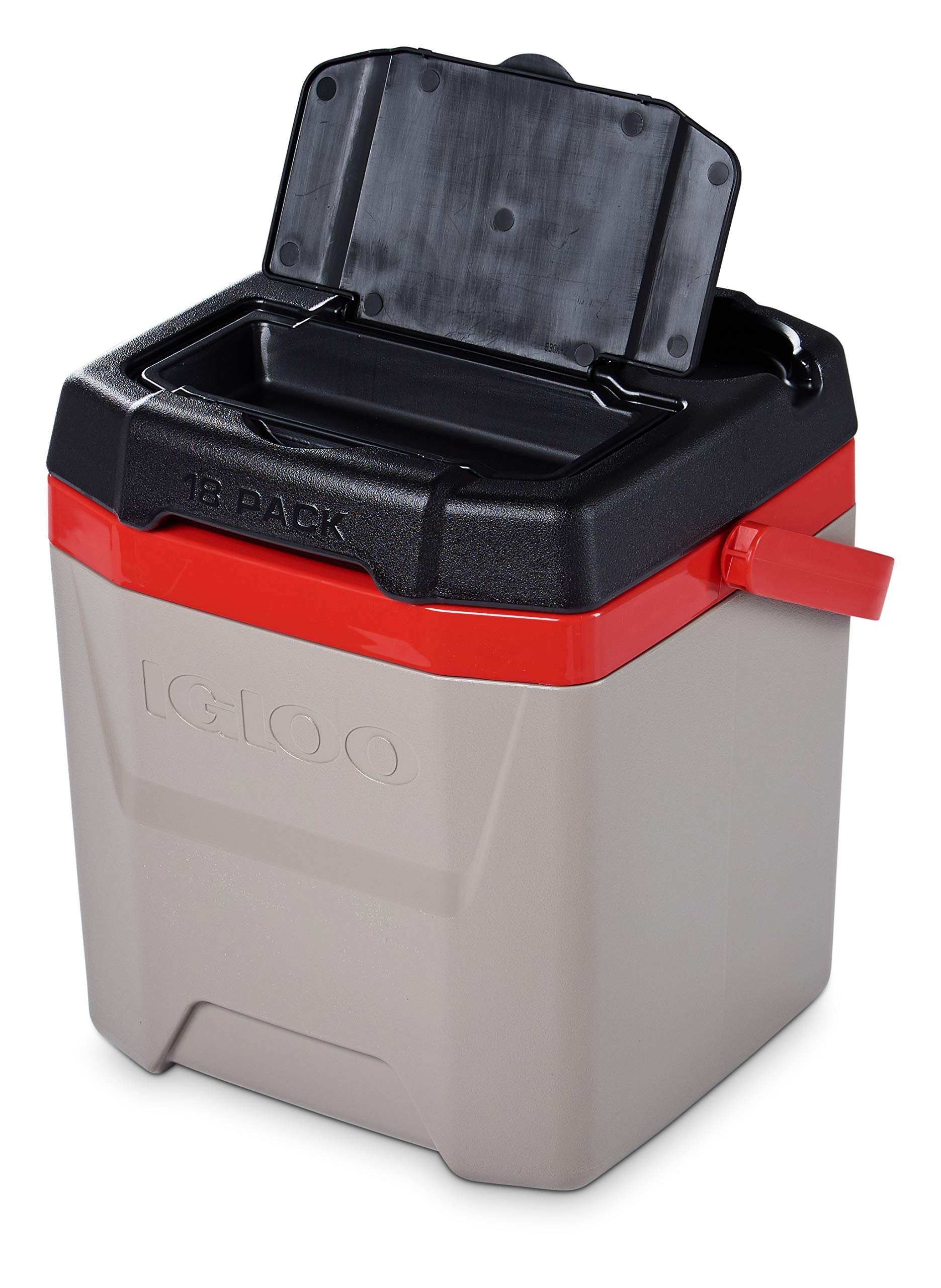 Igloo Quantum Cooler, Sandstone/Blaze Red/Black, 12 Quart