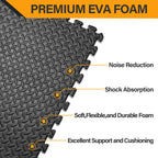 Zeny Puzzle Exercise Mat Gym Flooring Mat Interlocking Foam Mat 24 Tiles 3/4'' Extra Thick Floor Mats Exercise Equipment Mat Bab