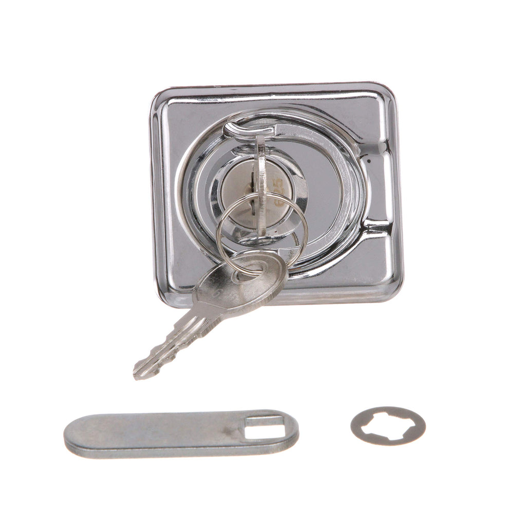 Seachoice Locking Lifting Ring, Stamped 304 Stainless Steel, Includes 2 Keys, One Size, Polished