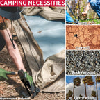 16Inch 10 Packs Extra Long Tent Stakes Heavy Duty, Large Camping Beach Canopy Stakes Metal Spikes Bell Tent Accessories