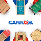 Carrom Champion Nok Hockey Game Equipment Set - Includes 2 Sticks And 2 Wood Pucks - Extra Accessories For Board Games For Adult