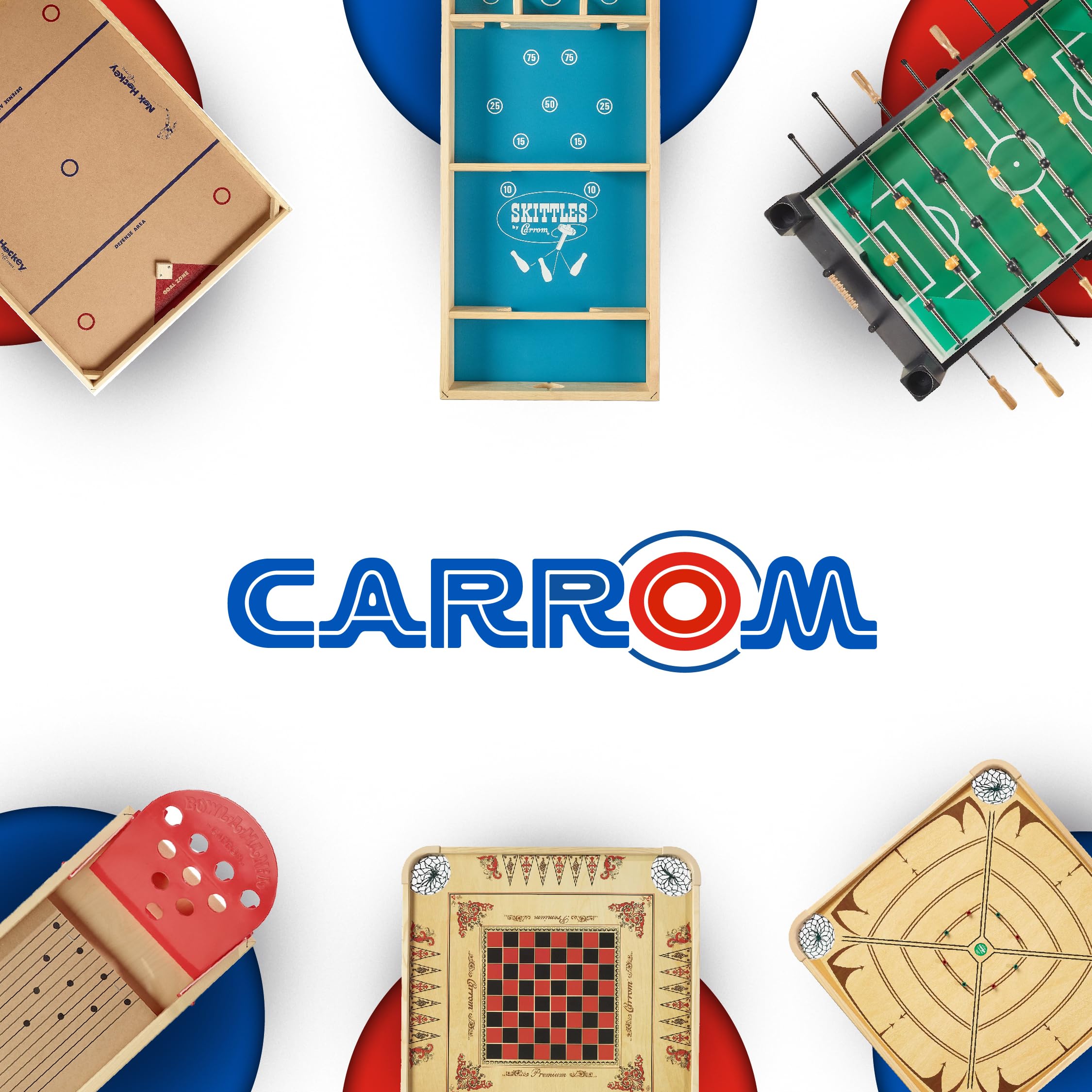 Carrom Champion Nok Hockey Game Equipment Set - Includes 2 Sticks And 2 Wood Pucks - Extra Accessories For Board Games For Adult