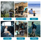 Kpr Upgrade Retractable Portable Toilet Camping Toilet Lightweight And Height Adjustable Folding Travel Toilet Portable Potty Fo