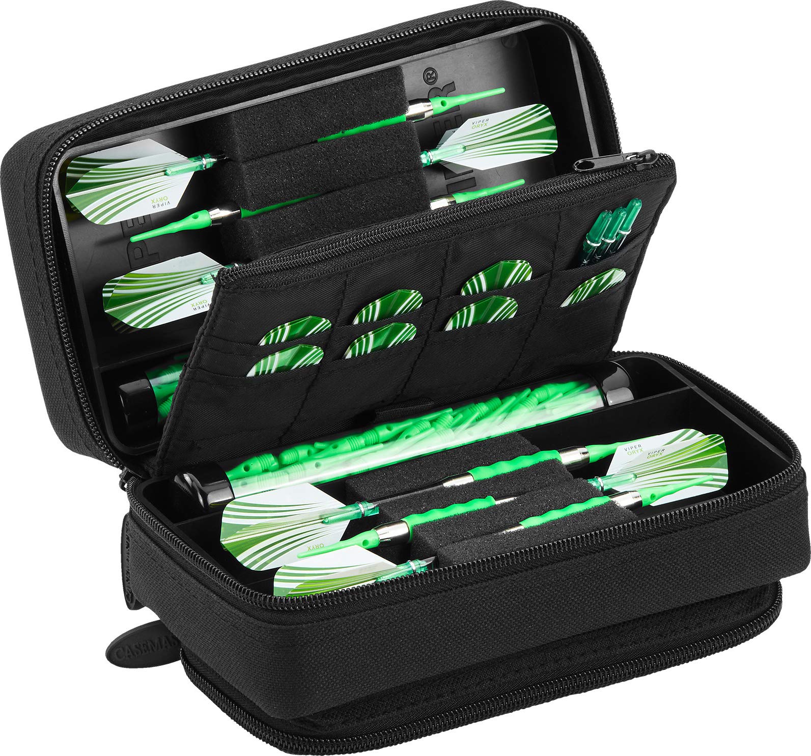 Casemaster By Gld Products Casemaster Plazma Pro Dart Case With Black Zipper And Phone Pocket