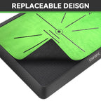 Cosportic Golf Hitting Mat  Golf Training Mat For Swing Path Feedback/Detection Batting  Extra Replaceable Golf Practice Mat 16'