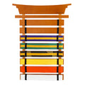 Kidkraft Martial Arts Wooden Belt Holder Hanging Display For 8 Belts (Unpersonalized)